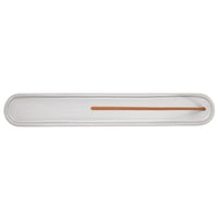 Long Ceramic Incense Holder  White