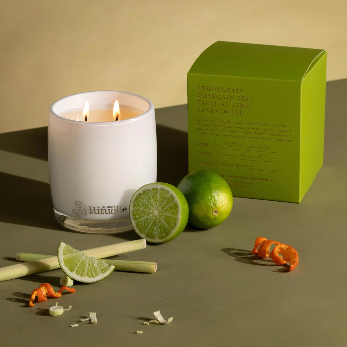 Apotheca - Lemongrass Scented Soy Candle | 400gm