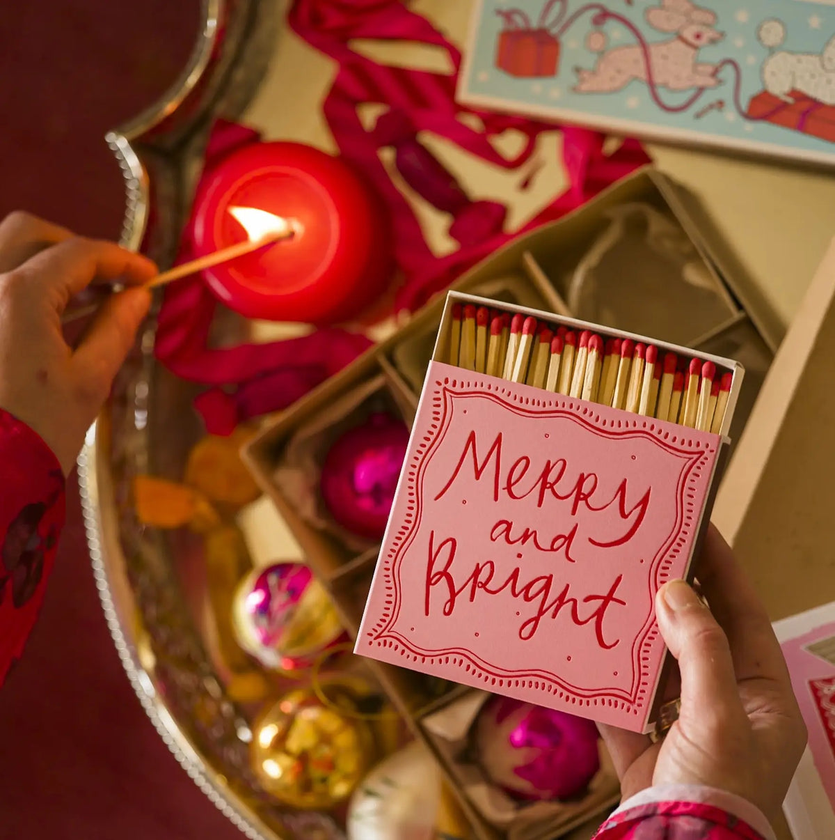 Merry and Bright Matchbox