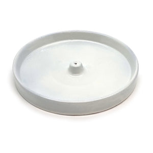 Round Ceramic Incense Holder  White