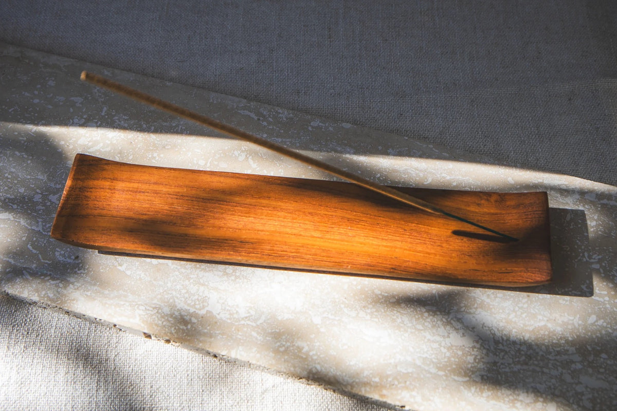 Japanese Teak Wood incense Holder