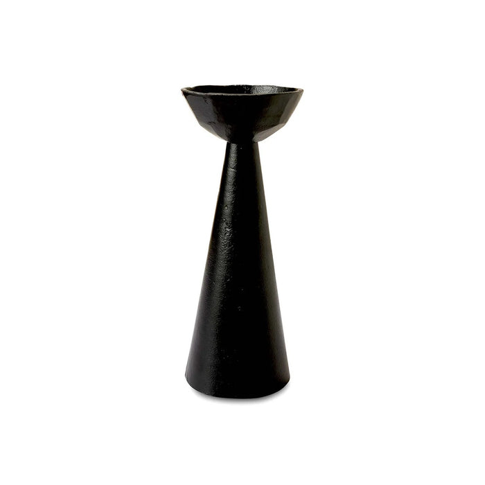 Norah Black Large Candle Holder