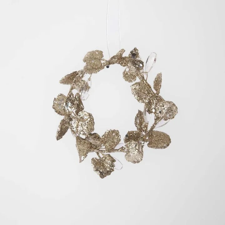 Gold Glitter Mini Wreath