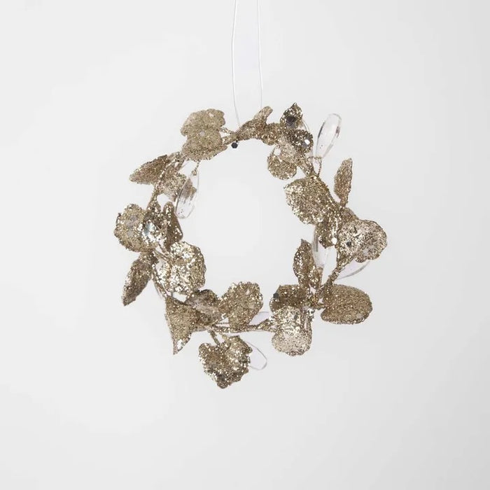 Gold Glitter Mini Wreath