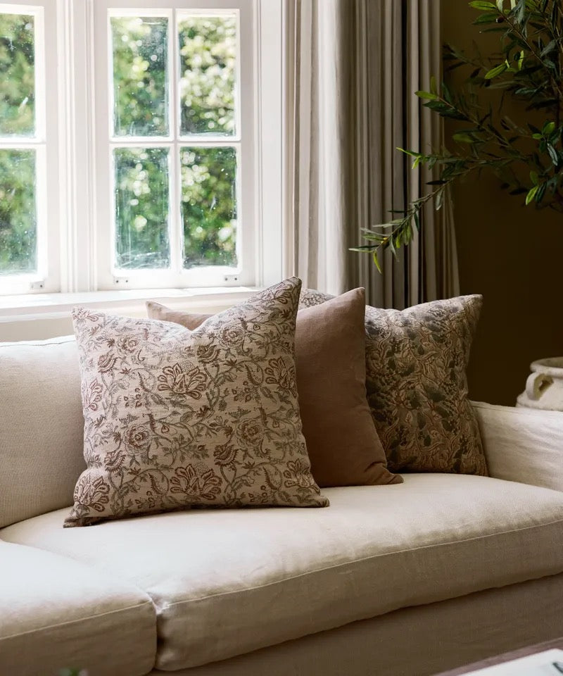 Savannah Floral Handblocked Cushion
