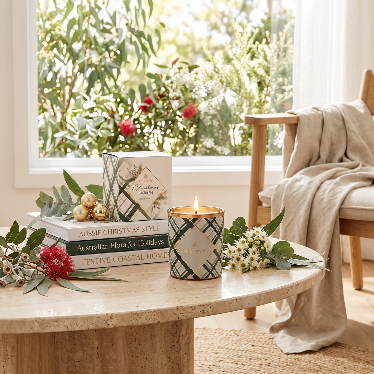 Christmas Frosted Pine - Soy Candle 200g