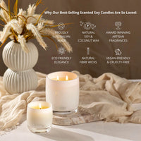 Lemon Myrtle, Golden Wattle, Poached Pear, Cypress Pine Scented Soy Candle | 400gm