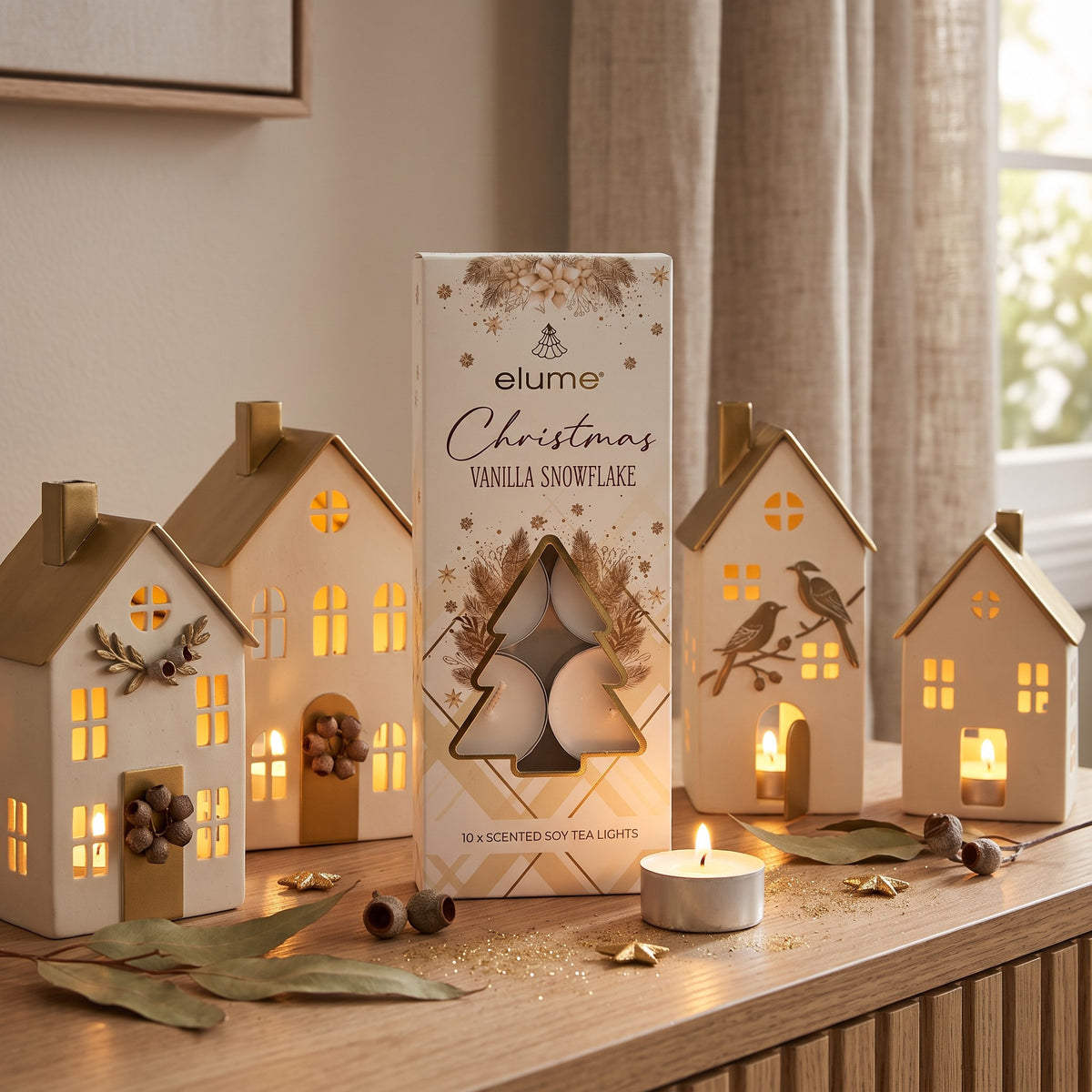 Christmas Vanilla Snowflake Tealights