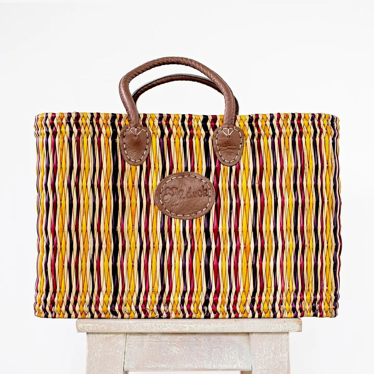 Reed Basket Large Multicolour