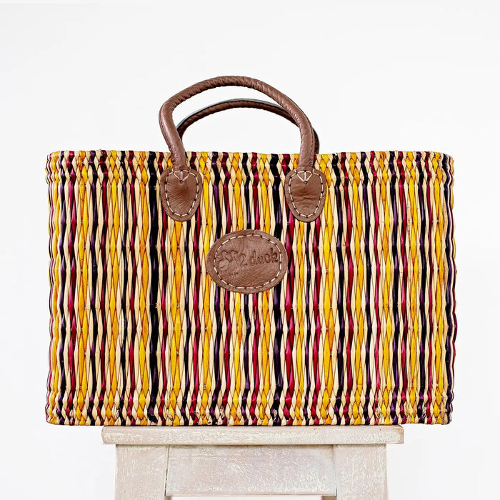 Reed Basket Large Multicolour
