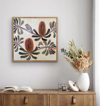Zebra Finch & Banksia #2