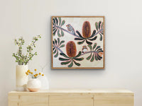 Zebra Finch & Banksia #2