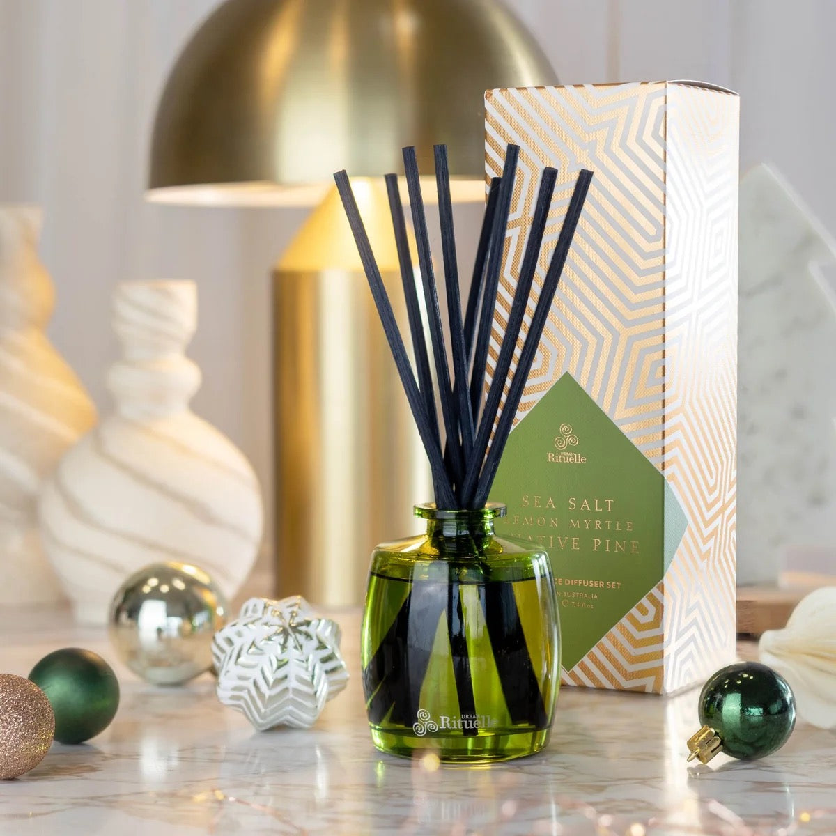 Sea Salt, Lemon Myrtle + Native Pine Fragrance Diffuser Set | 220ml