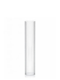 Ribbed Glass Sleeve for Dinner Candles