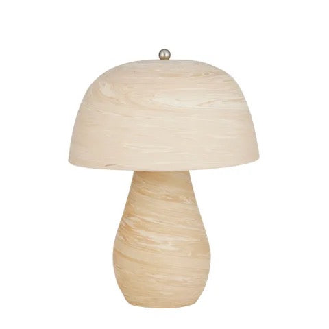 Camden Ceramic Lamp 30x40.5cm Nat/White