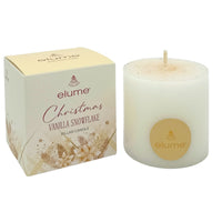 Christmas Vanilla Snowflake Pillars