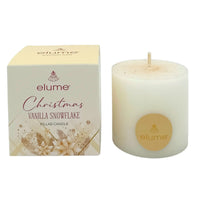 Christmas Vanilla Snowflake Pillars