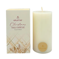 Christmas Vanilla Snowflake Pillars