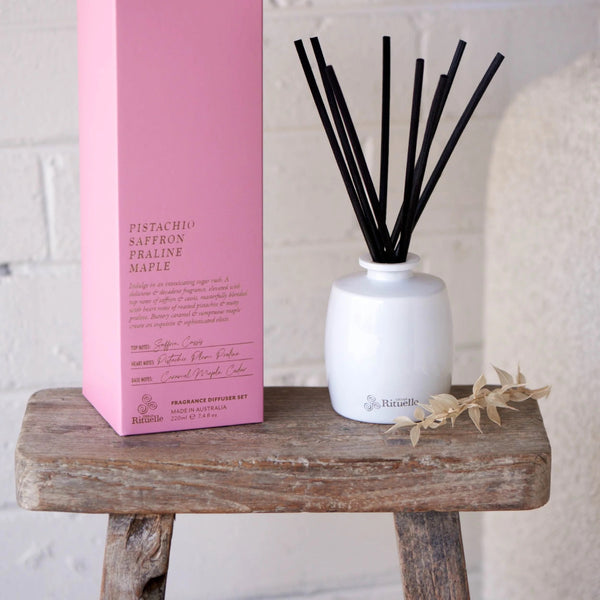 Apotheca - Pistachio, Saffron, Praline, Maple Fragrance Diffuser Set Small