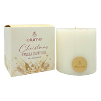 Christmas Vanilla Snowflake Pillars