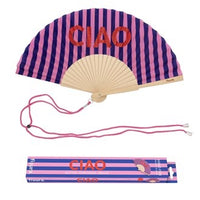 Glitter Letters Hand Fan "Ciao"
