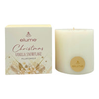 Christmas Vanilla Snowflake Pillars