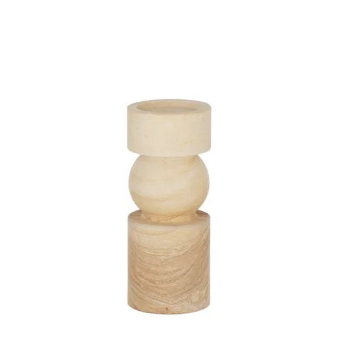 Uma Sandstone Candleholder