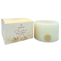 Christmas Vanilla Snowflake Pillars