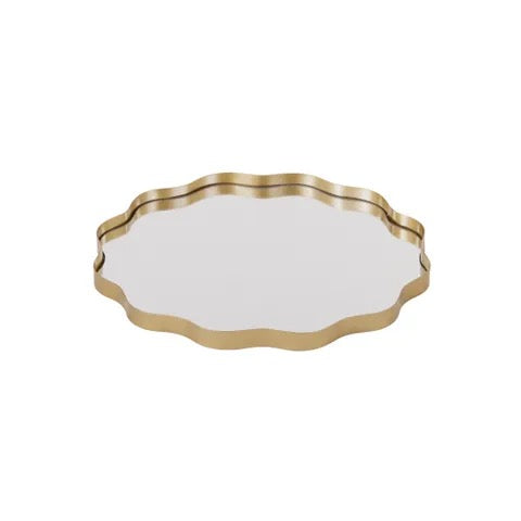 Ripple Glass Metal Tray