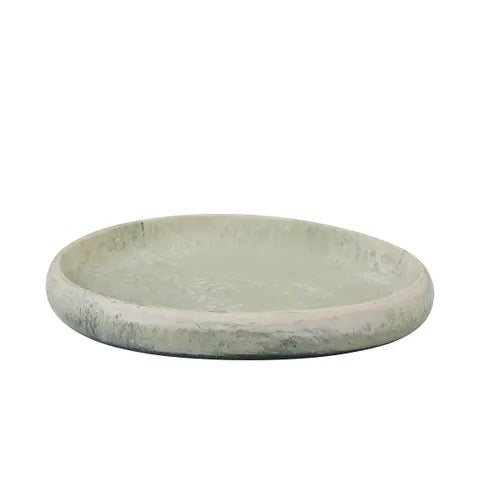 Wesley Resin Pebble Tray Sage Small