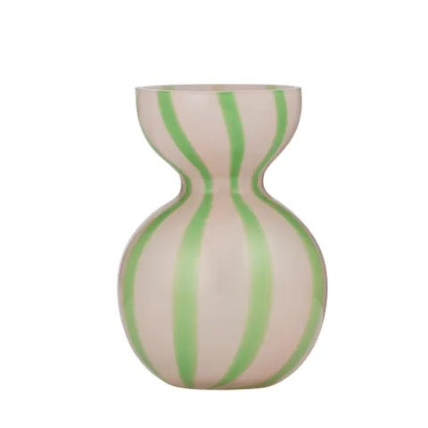 Bobbi Glass Vase Pink/Green