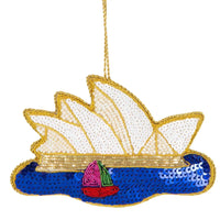 OPERA HOUSE SEQUIN TREE DECORATION