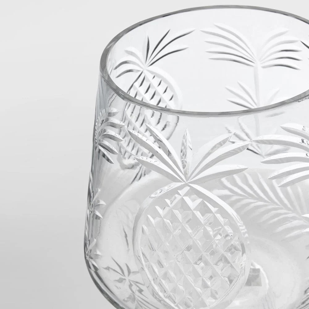 Annachi Cut Glass Hurricane