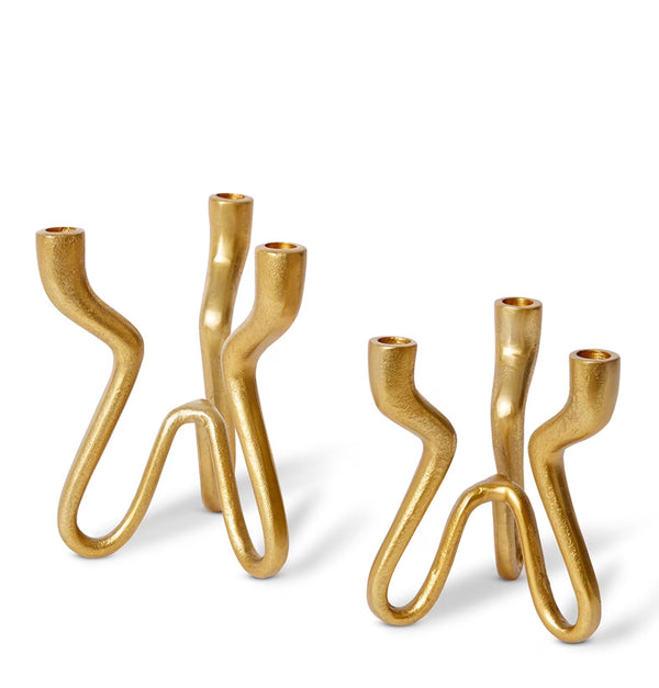 Laquan Candle Holder Gold