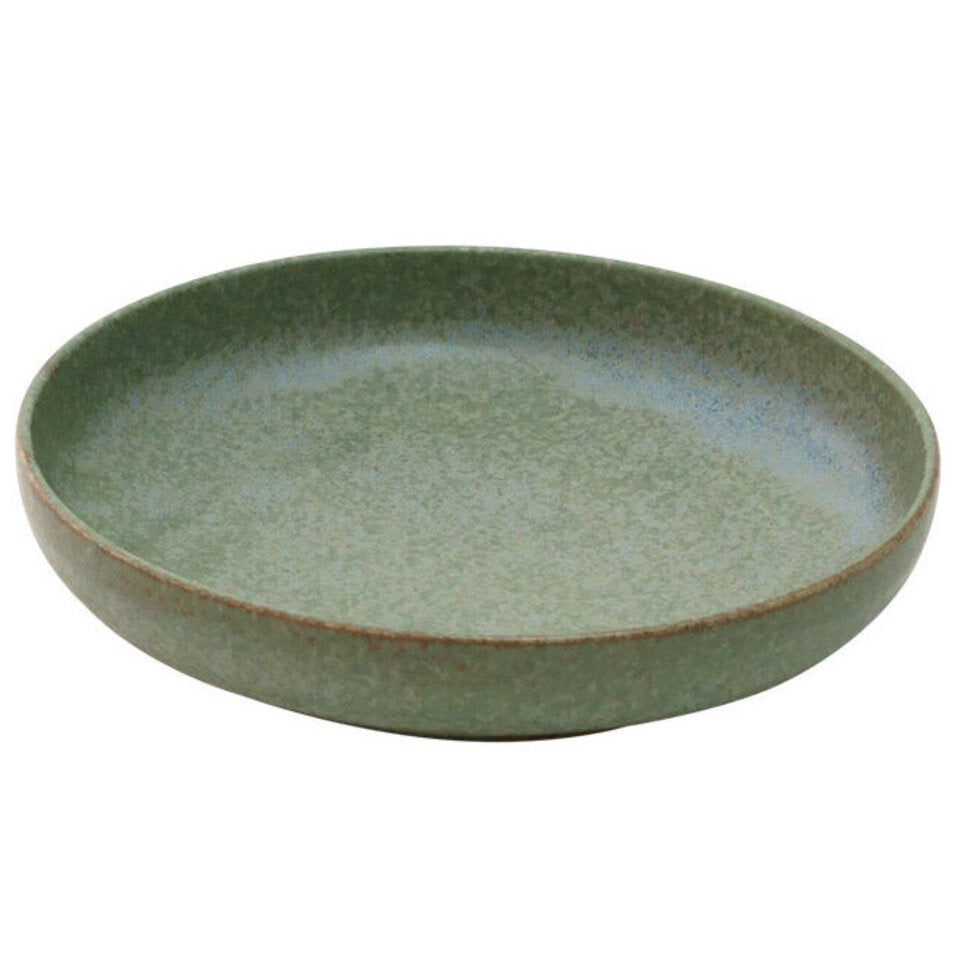 Wabisabi green high edge plate