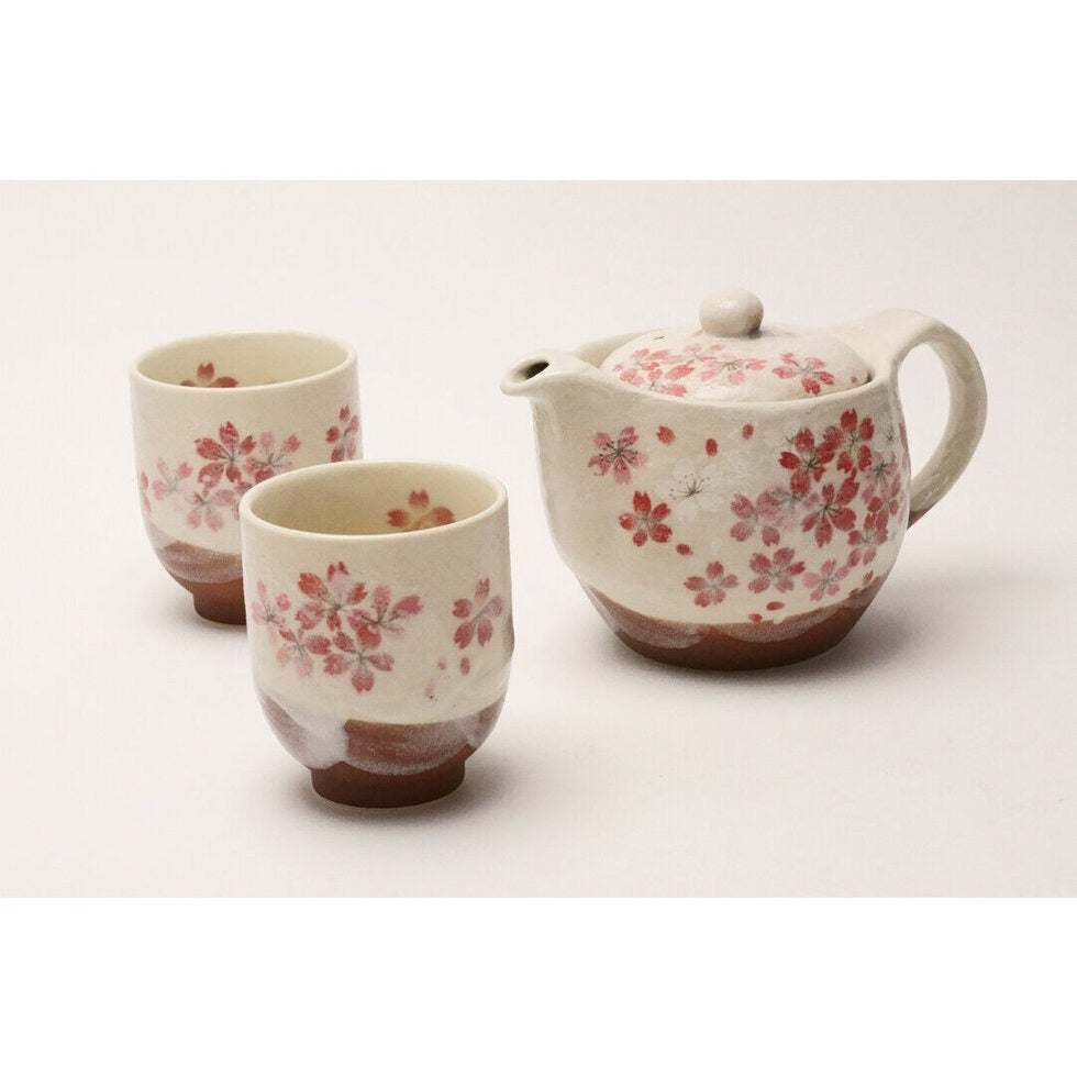 HEIAN SAKURA - Tea pot & 2 cup set