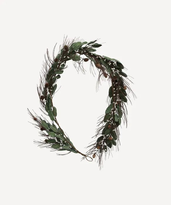 White Berry and Pinecone Swag