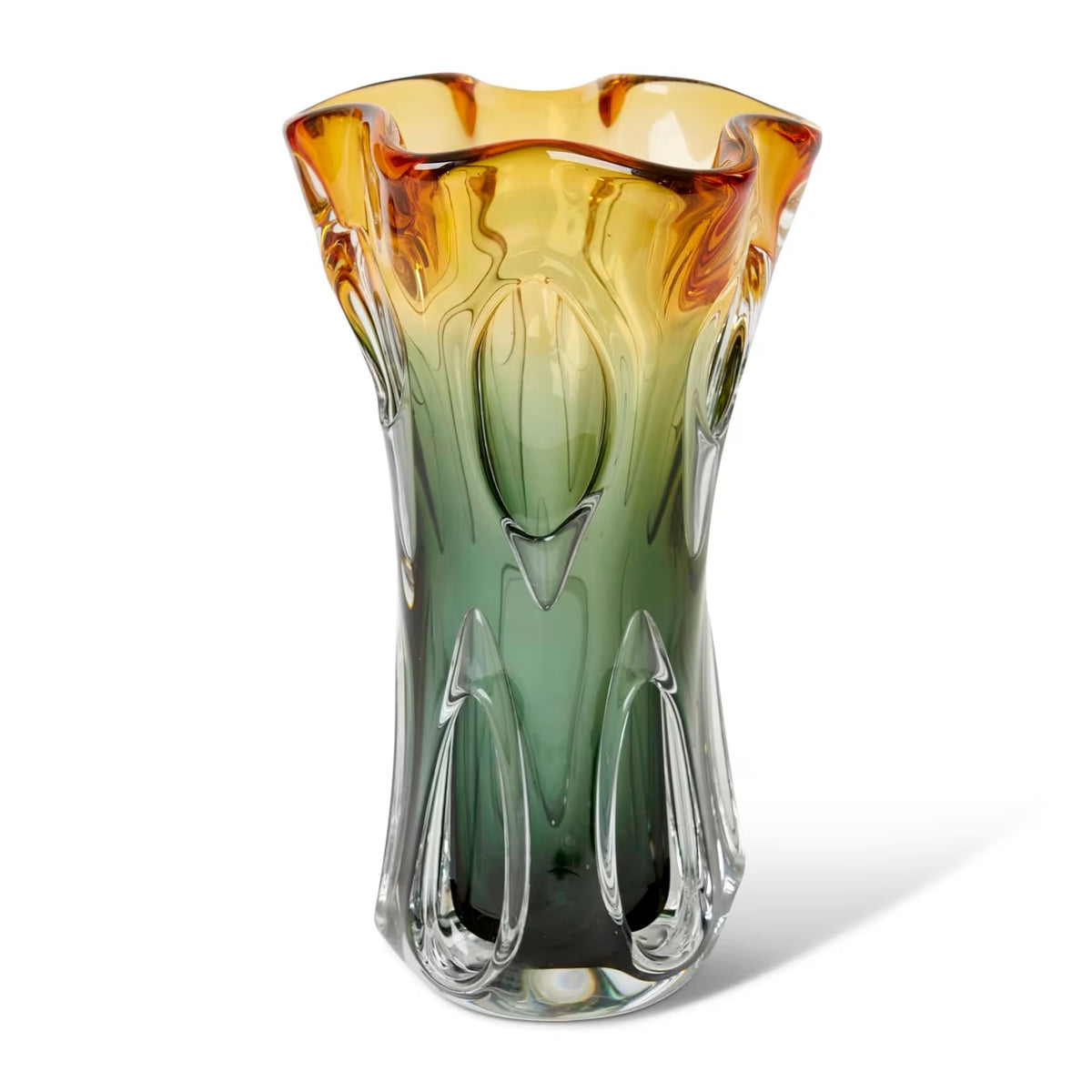 Selassie Vase Green/Amber