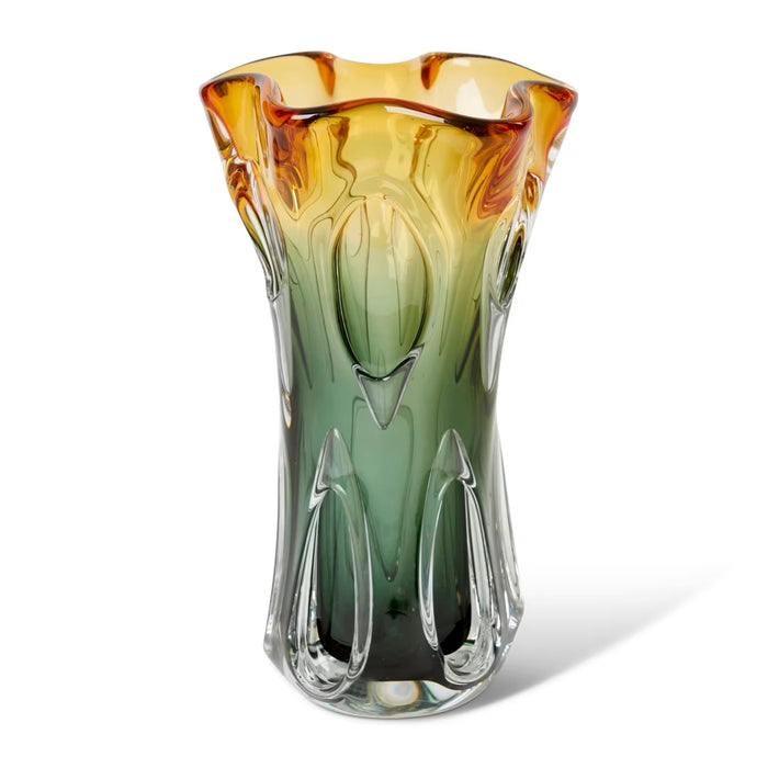 Selassie Vase Green/Amber