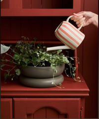 WATERING CAN - CORAL STRIPE