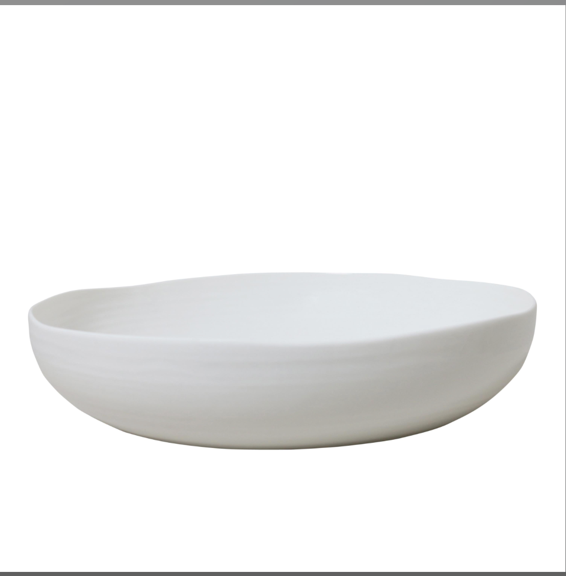 At Home White Serving Bowl