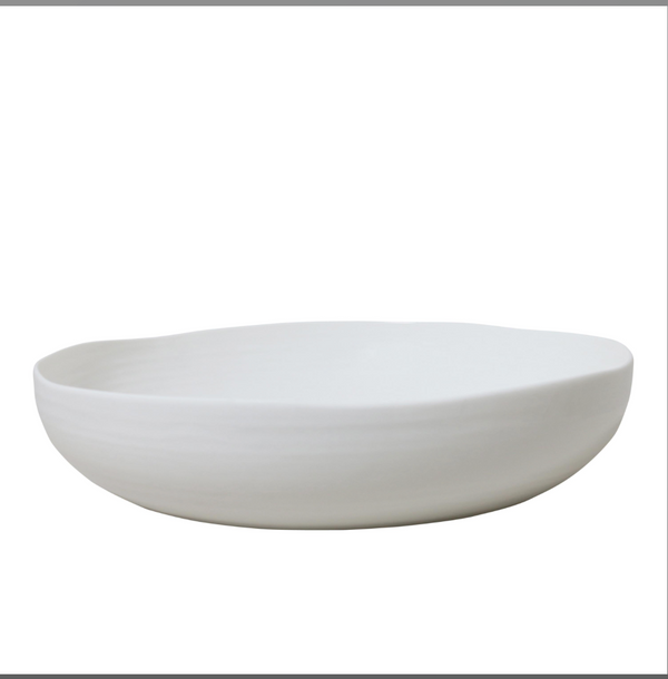 At Home White Serving Bowl