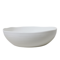 At Home White Serving Bowl