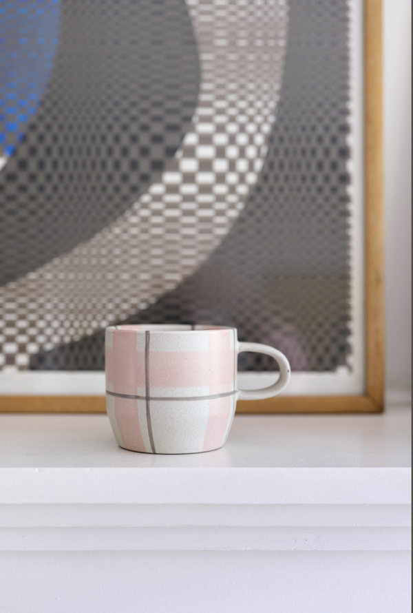 Cat's Pyjamas Mug - Blush/Grey