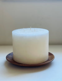 Acacia Wood Candle Plate