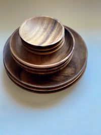 Acacia Wood Candle Plate