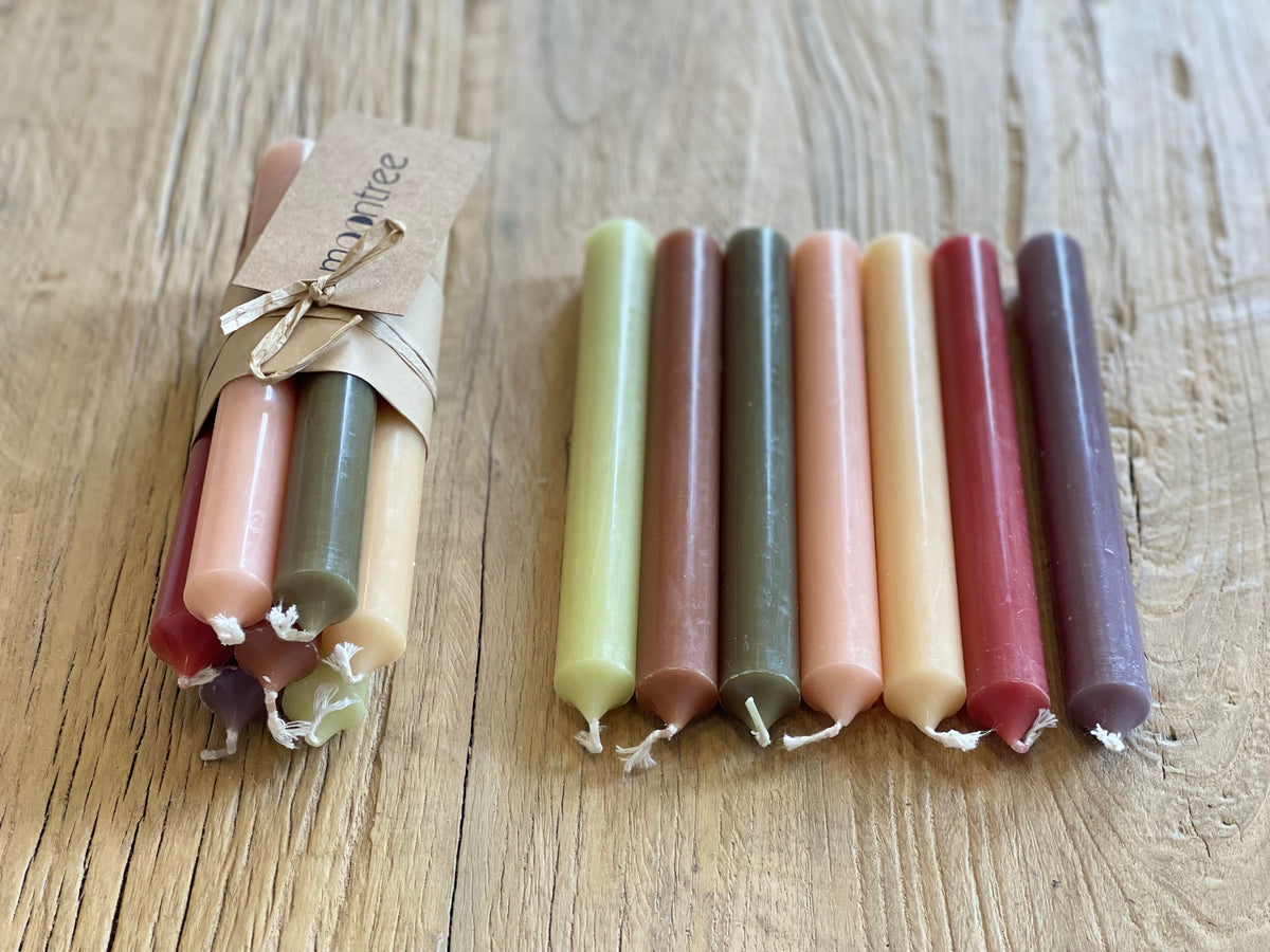French Dinner Candles – Autumn Palette (Bundle of 7)