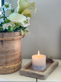 Beeswax Blend Pillar Candles - Ivory