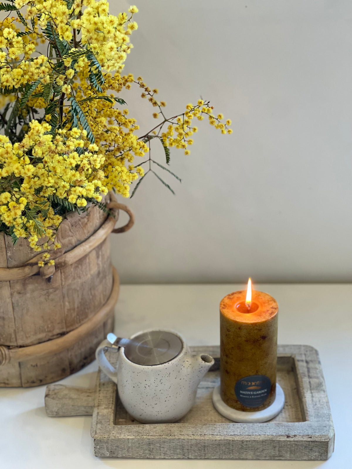 Rustic Tray with Handle