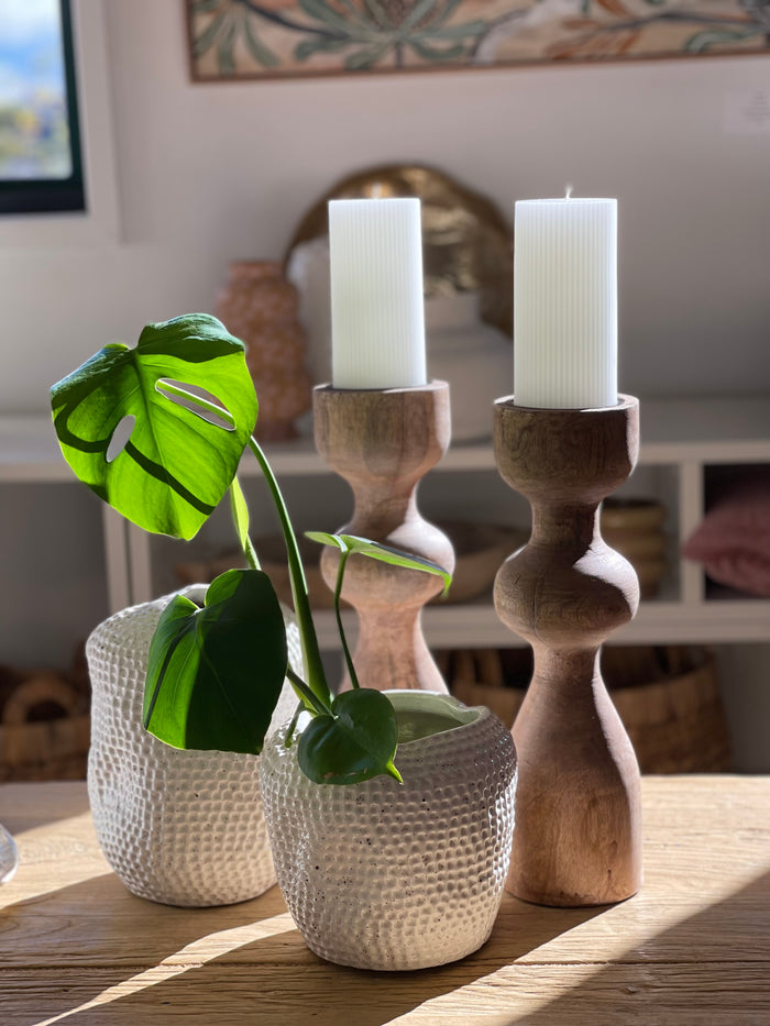 Suave Wood Candleholder